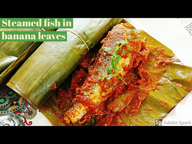 Banana Leaf Steamed Fish Recipe  Healthy Cooking on YouTube