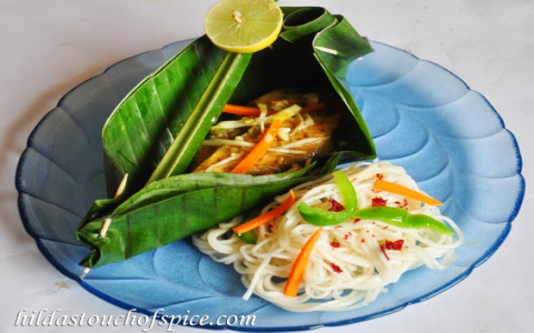 Banana Leaf Steamed Fish Recipe  Healthy Cooking on YouTube