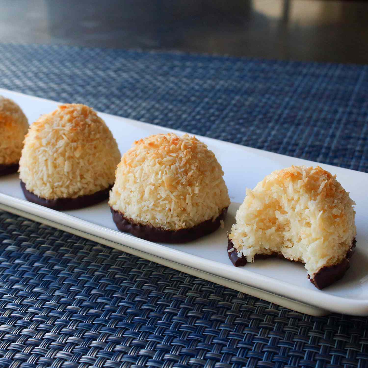 Simple Chocolate Dipped Coconut Macaroons - Perfect for Beginners