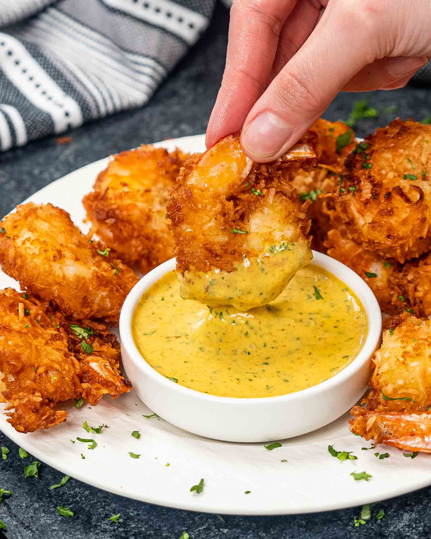 Coconut Shrimp Paired with Sweet & Tangy Mango Chutney Dipping Sauce