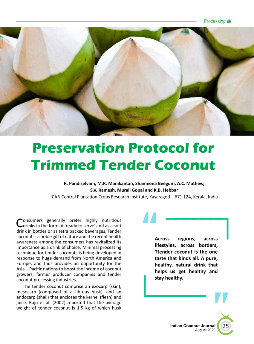 Why Dehusked Coconuts Are Dipped in Citric Acid for Longer Shelf Life