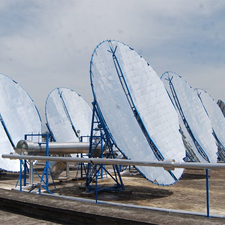 High-Efficiency Steam Generation Using Parabolic Dish Solar Technology