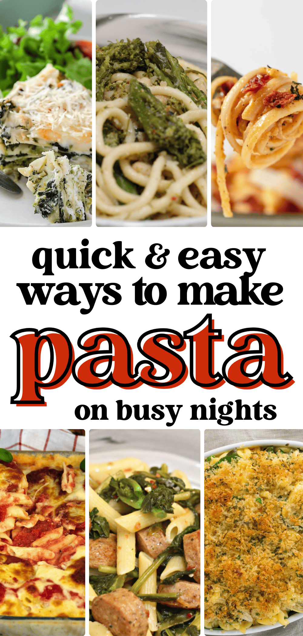 Quick and Easy Pasta Recipes: 5-Minute Dishes for Busy Nights