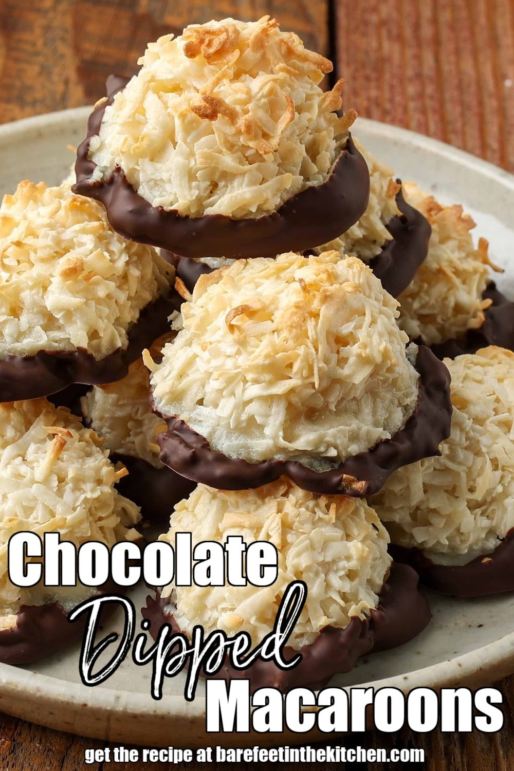 How to Make Coconut Macaroons with Dark Chocolate Dip – Simple Recipe