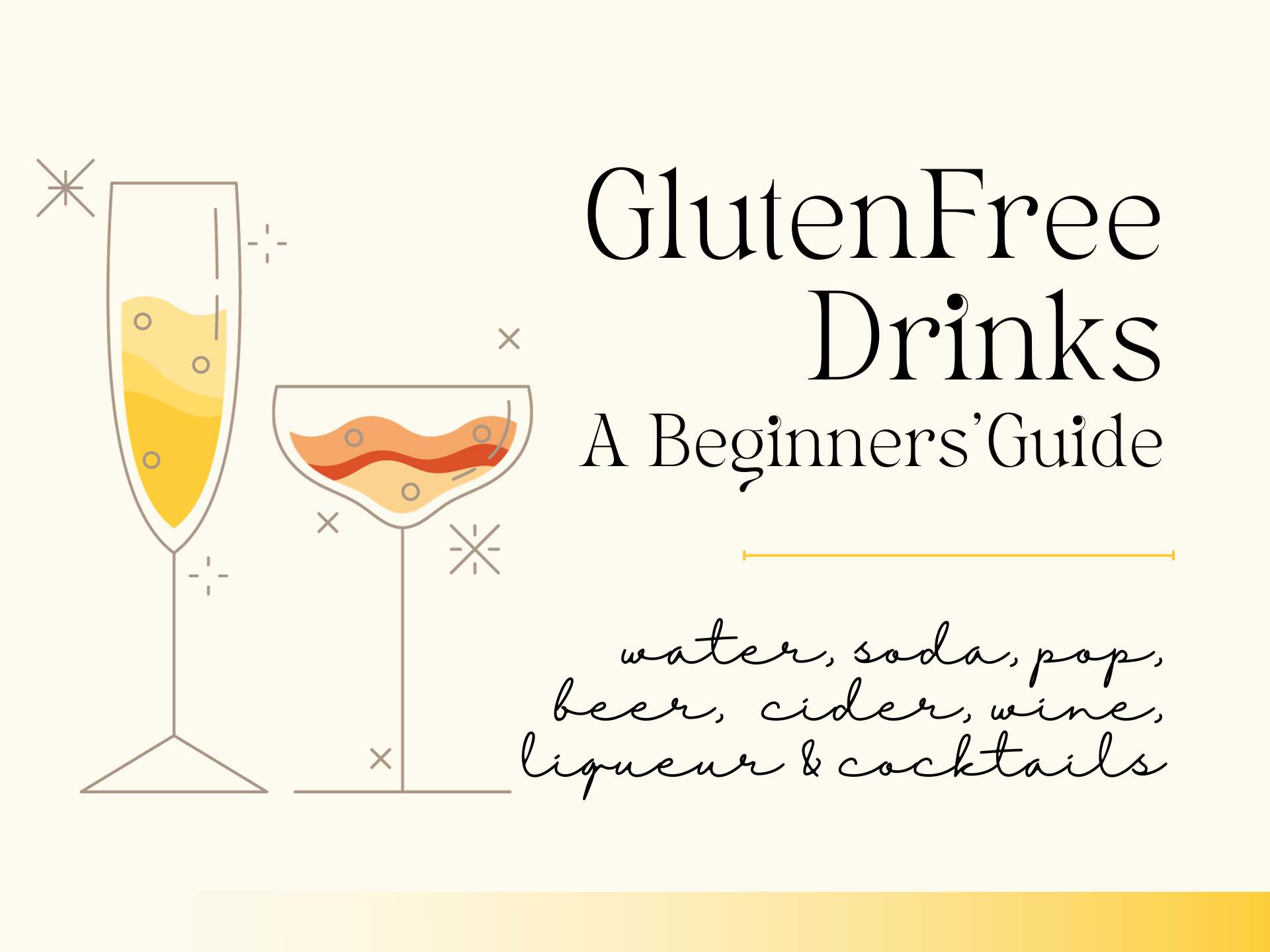 Gluten Free Beverages:  Simple Choices for Sensitive Stomachs!